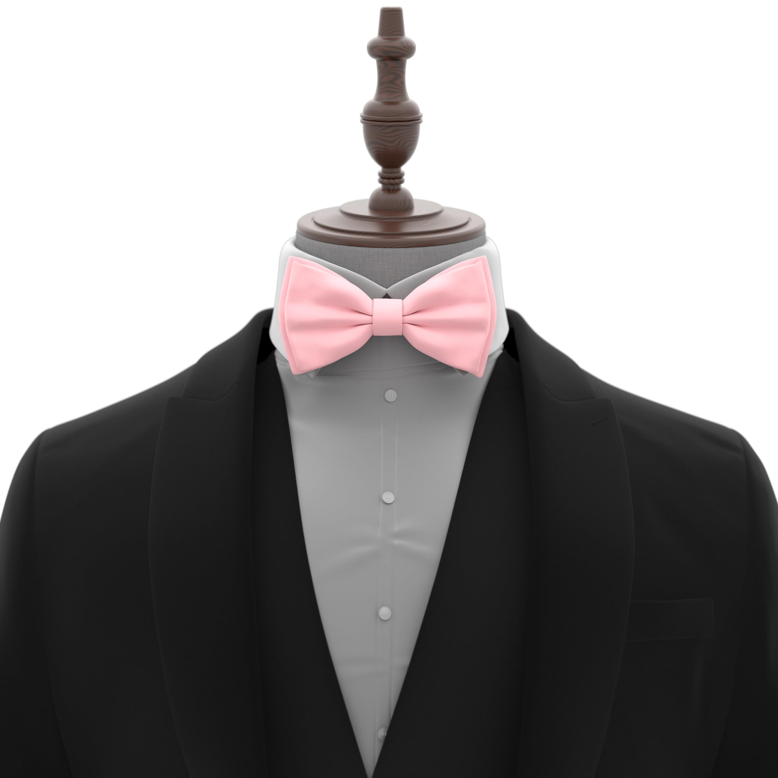 Adam Young Men's Bow Ties Pre-Tied Style Formal Satin Classic Bowtie for Tuxedo Faux Silk - Image 4