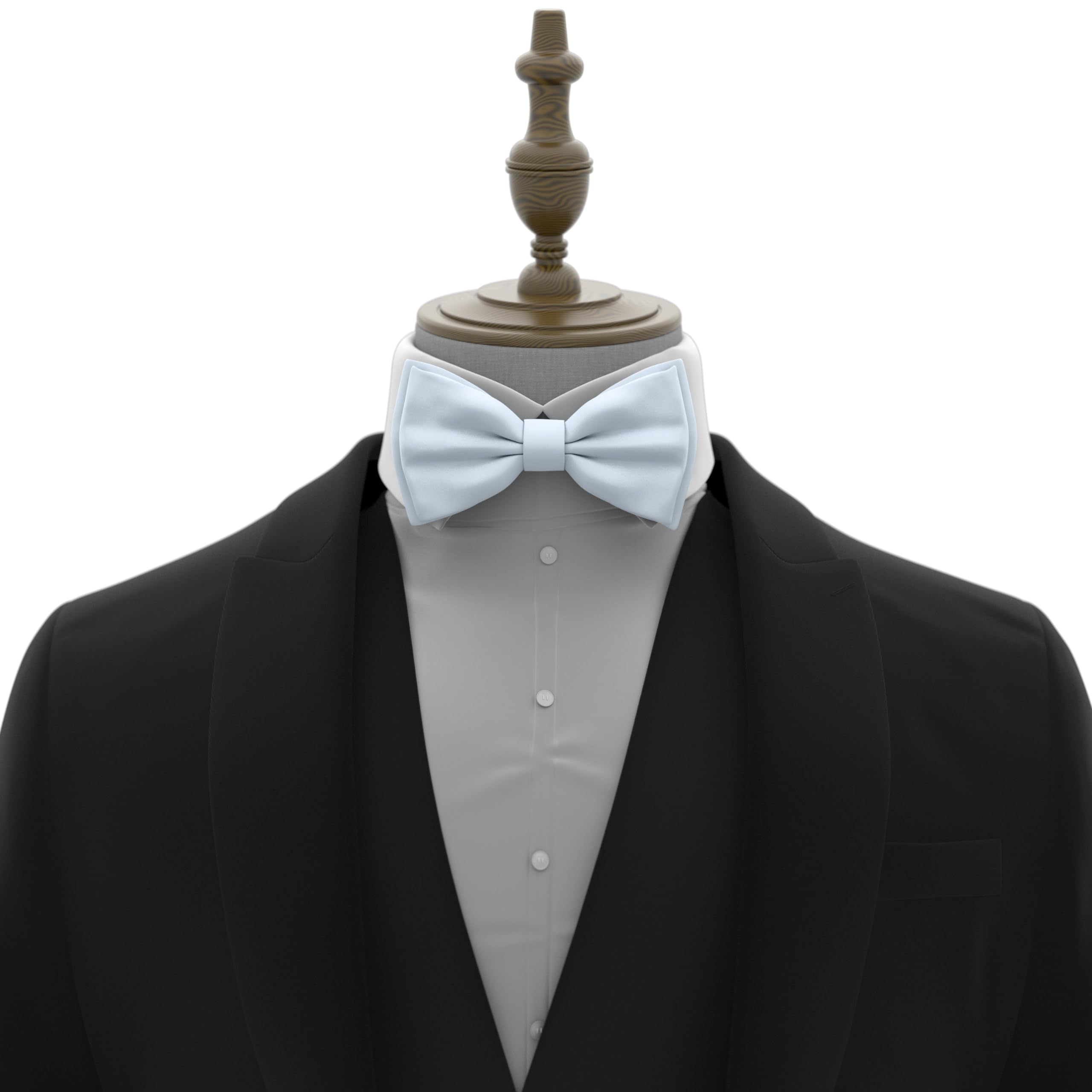Adam Young Men's Bow Ties Pre-Tied Style Formal Satin Classic Bowtie for Tuxedo Faux Silk - Image 4
