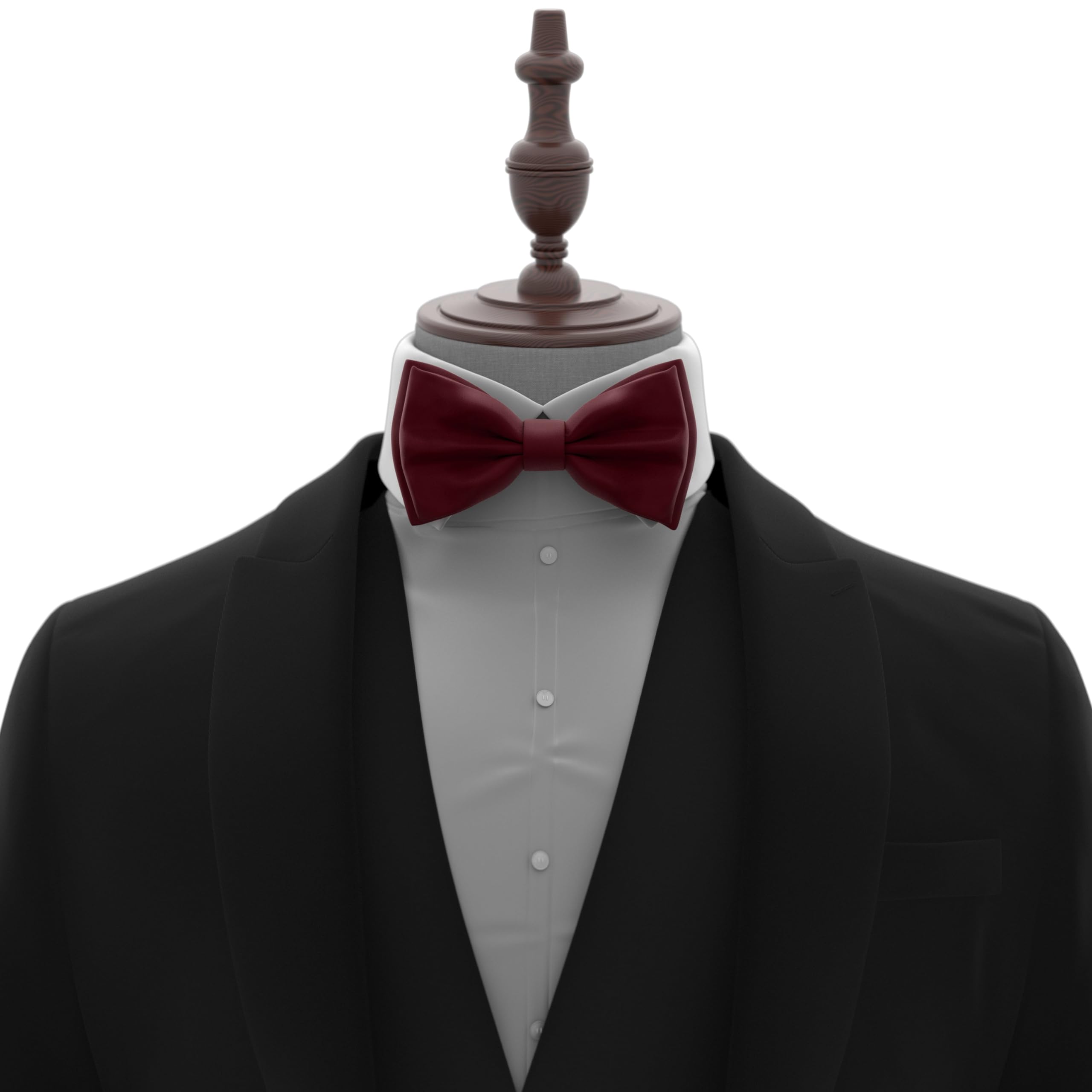 Adam Young Men's Bow Ties Pre-Tied Style Formal Satin Classic Bowtie for Tuxedo Faux Silk - Image 4