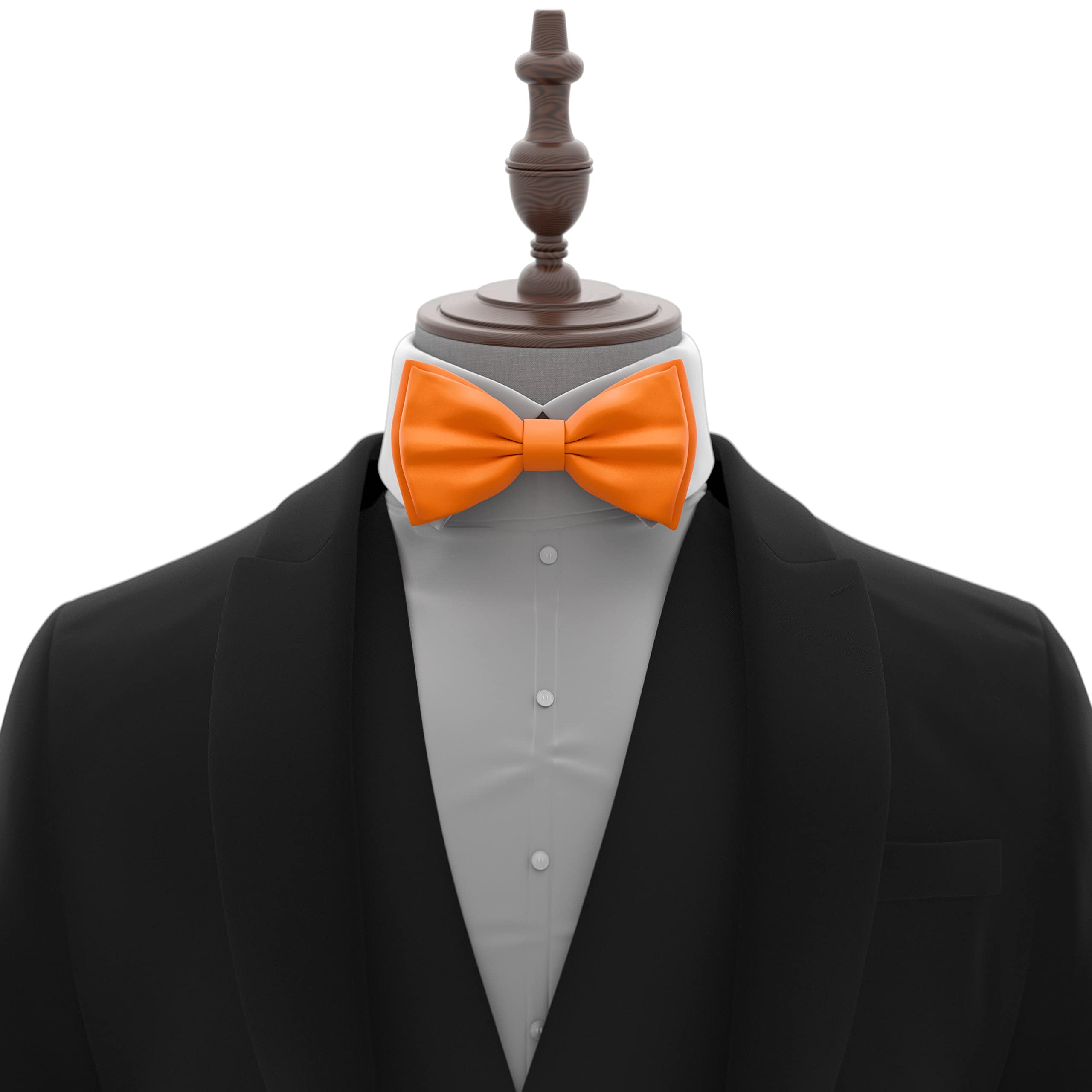 Adam Young Men's Bow Ties Pre-Tied Style Formal Satin Classic Bowtie for Tuxedo Faux Silk - Image 4