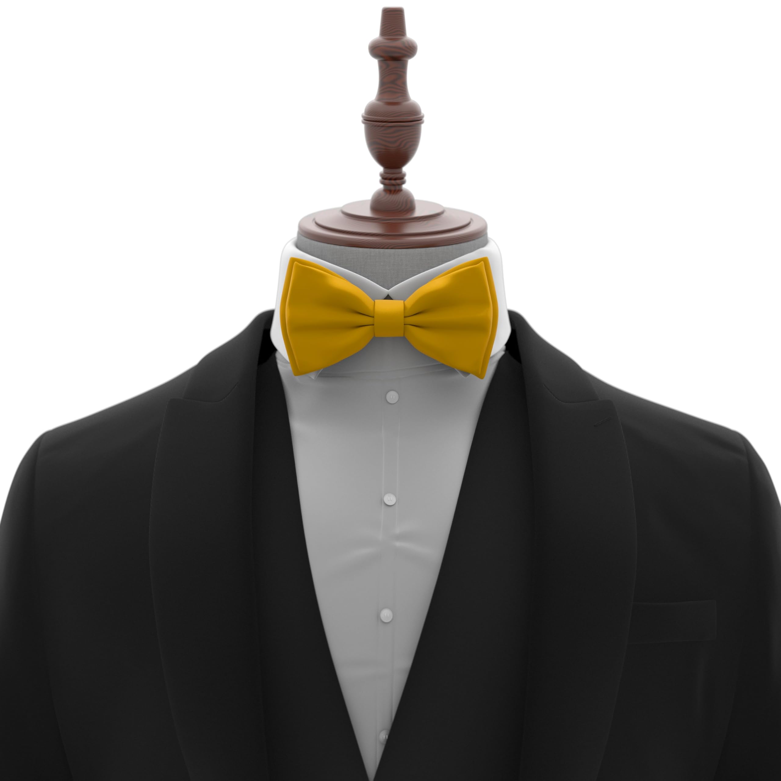 Adam Young Men's Bow Ties Pre-Tied Style Formal Satin Classic Bowtie for Tuxedo Faux Silk - Image 4