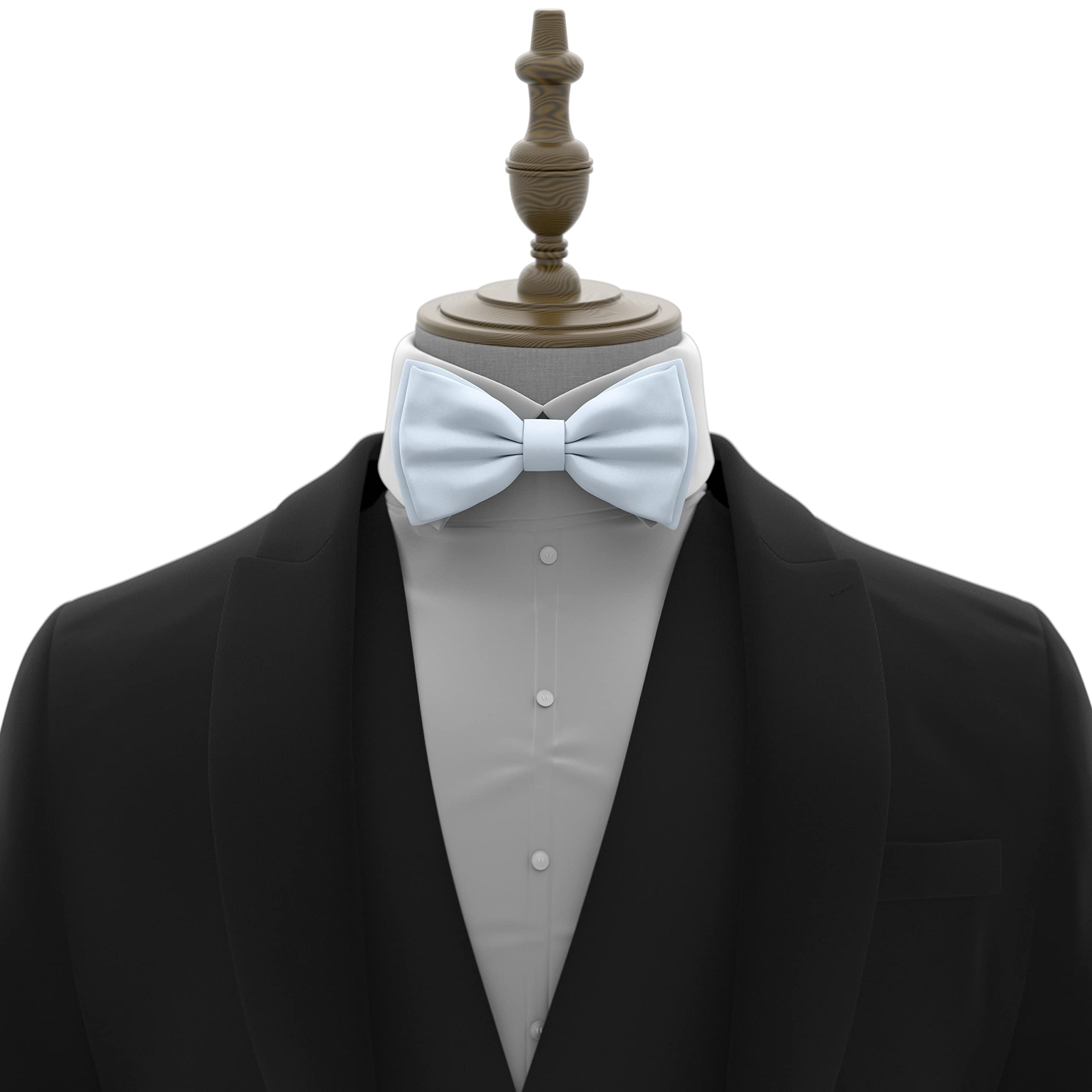 Adam Young Men's Bow Ties Pre-Tied Style Formal Satin Classic Bowtie for Tuxedo Faux Silk - Image 4