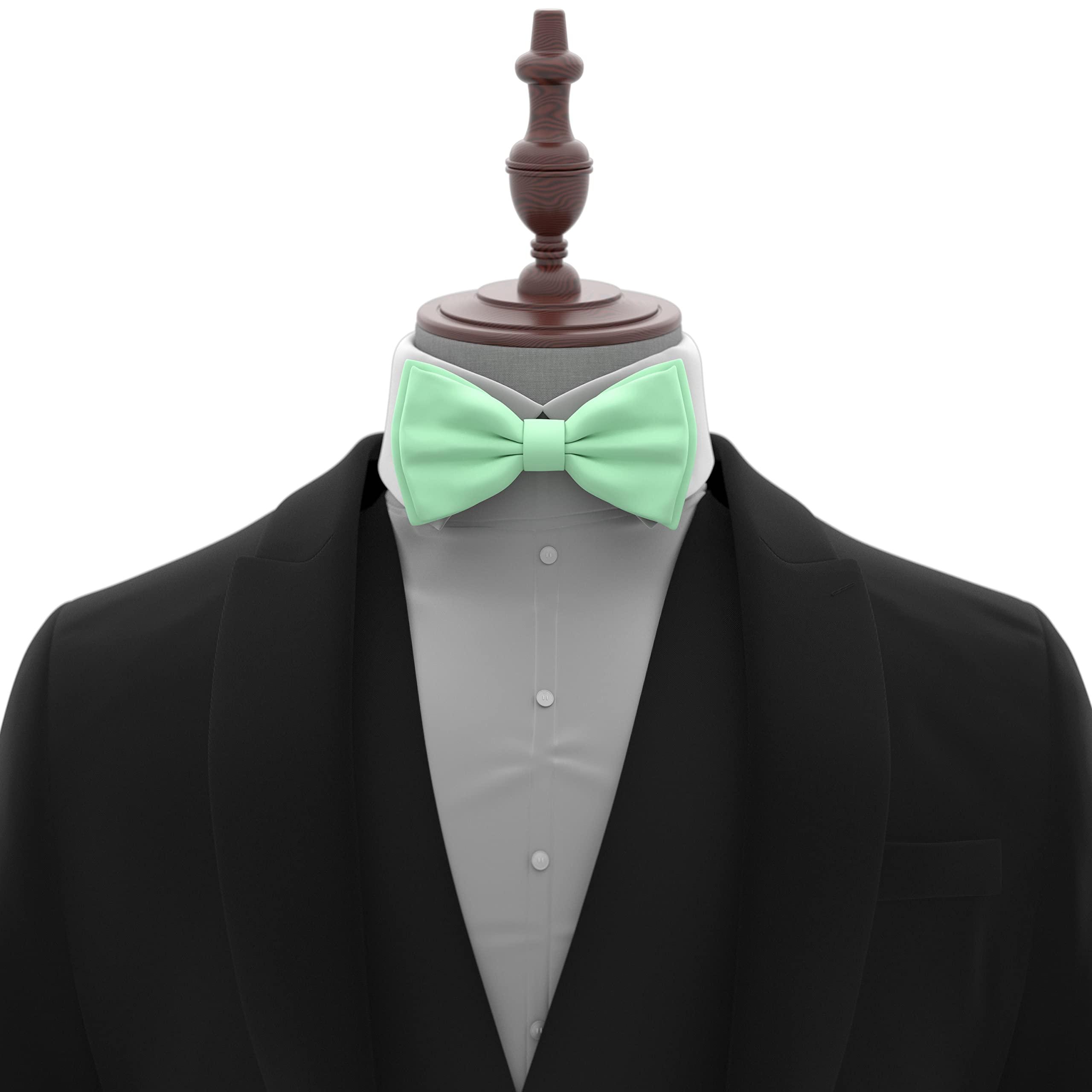 Adam Young Men's Bow Ties Pre-Tied Style Formal Satin Classic Bowtie for Tuxedo Faux Silk - Image 4