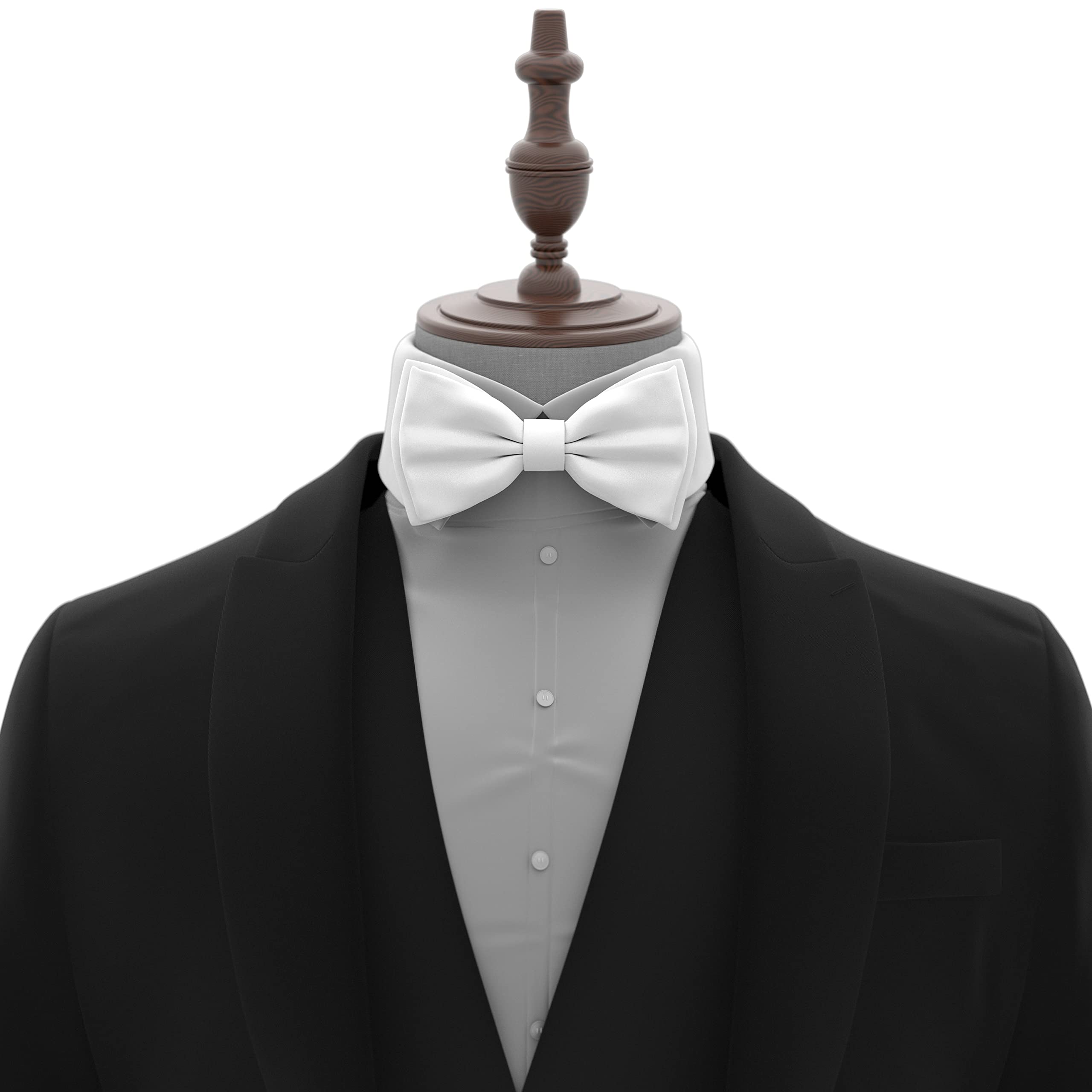 Adam Young Men's Bow Ties Pre-Tied Style Formal Satin Classic Bowtie for Tuxedo Faux Silk - Image 4