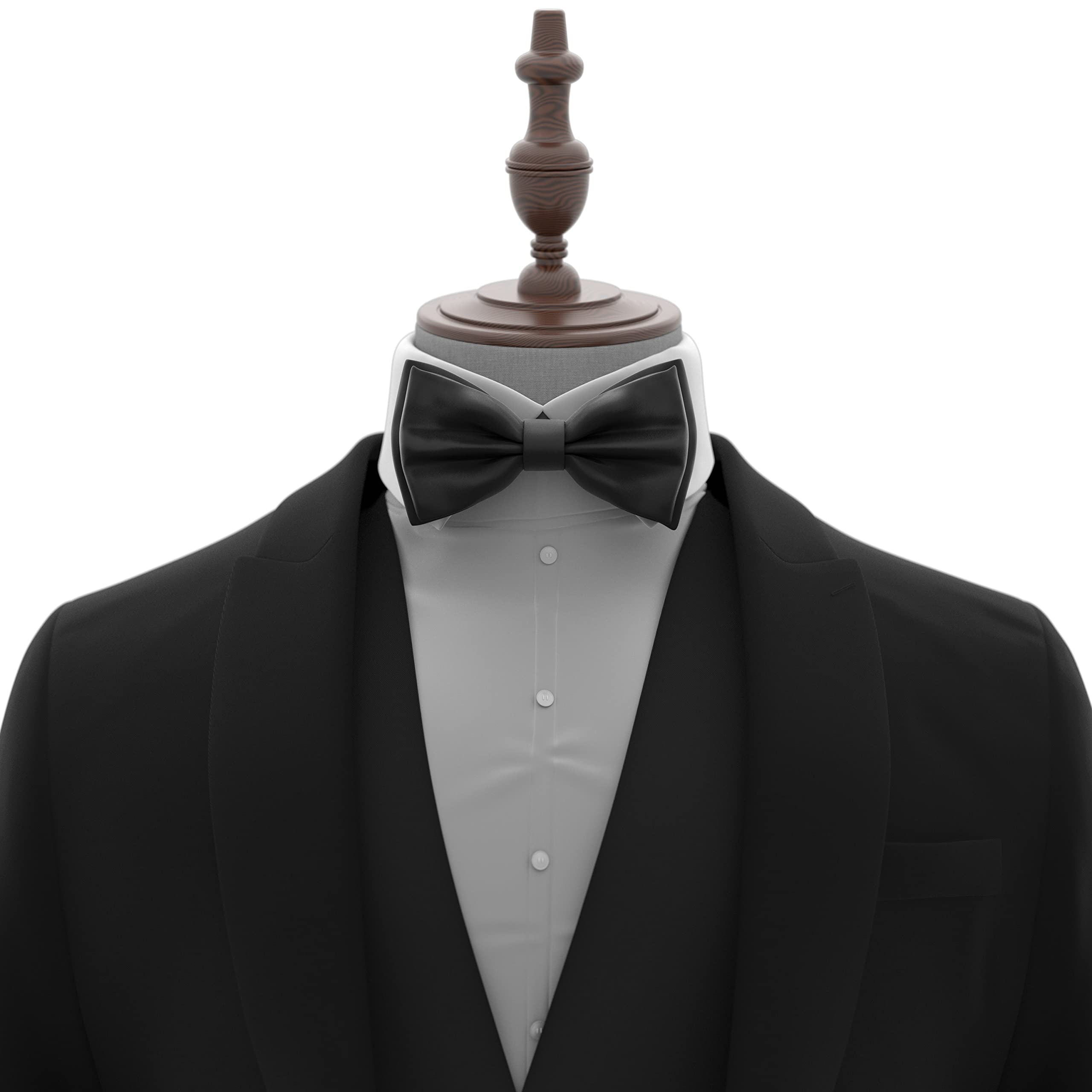 Adam Young Men's Bow Ties Pre-Tied Style Formal Satin Classic Bowtie for Tuxedo Faux Silk - Image 4