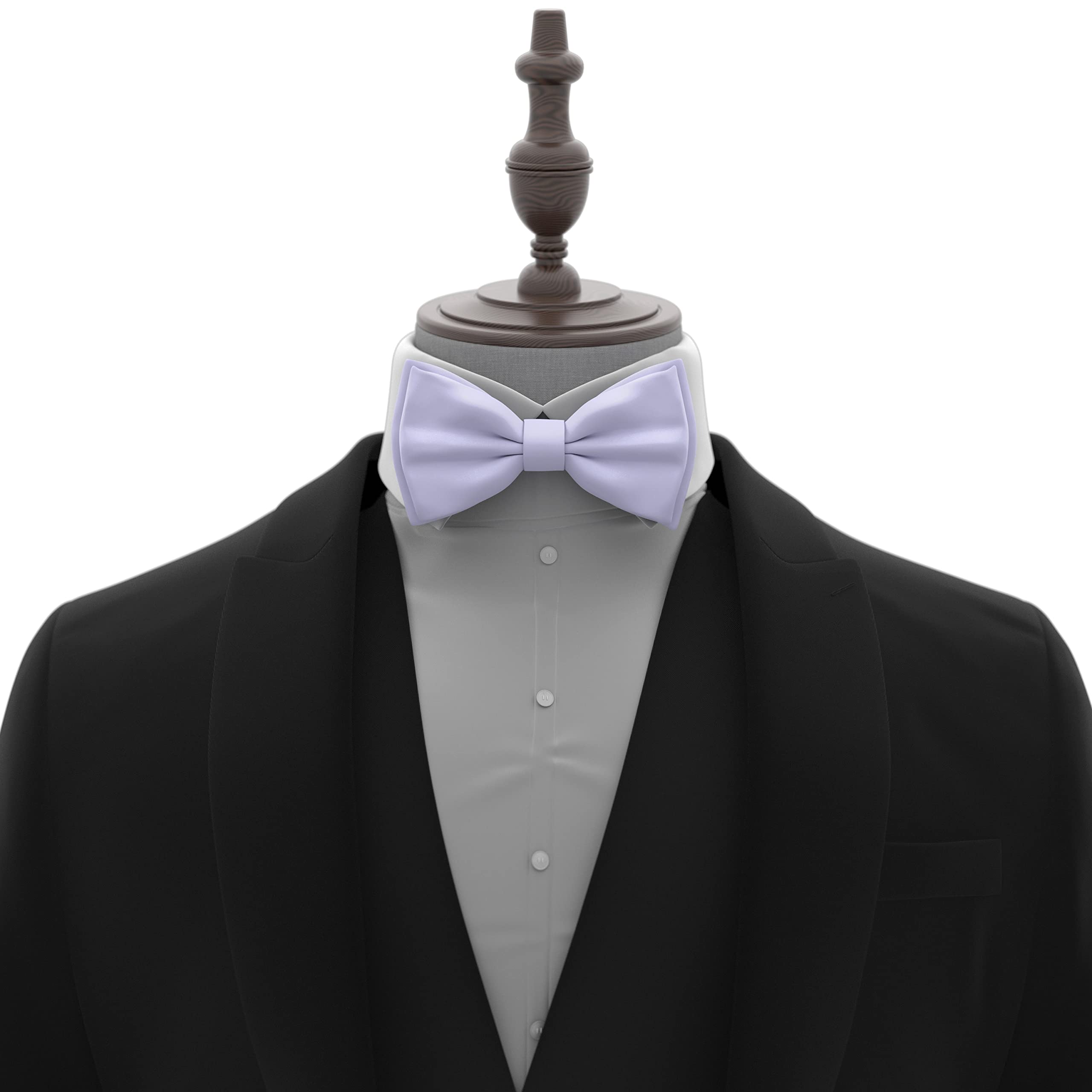 Adam Young Men's Bow Ties Pre-Tied Style Formal Satin Classic Bowtie for Tuxedo Faux Silk - Image 4