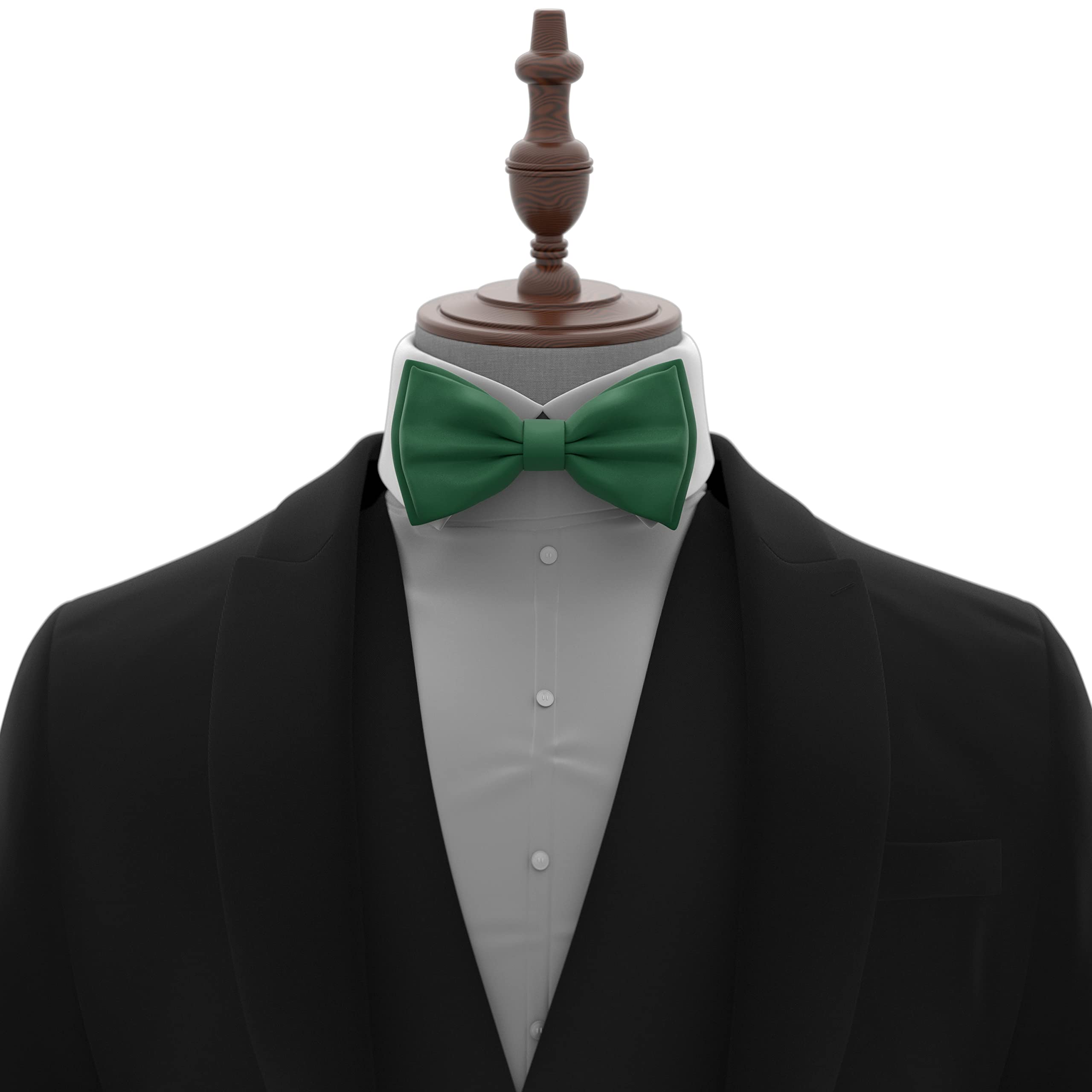 Adam Young Men's Bow Ties Pre-Tied Style Formal Satin Classic Bowtie for Tuxedo Faux Silk - Image 4