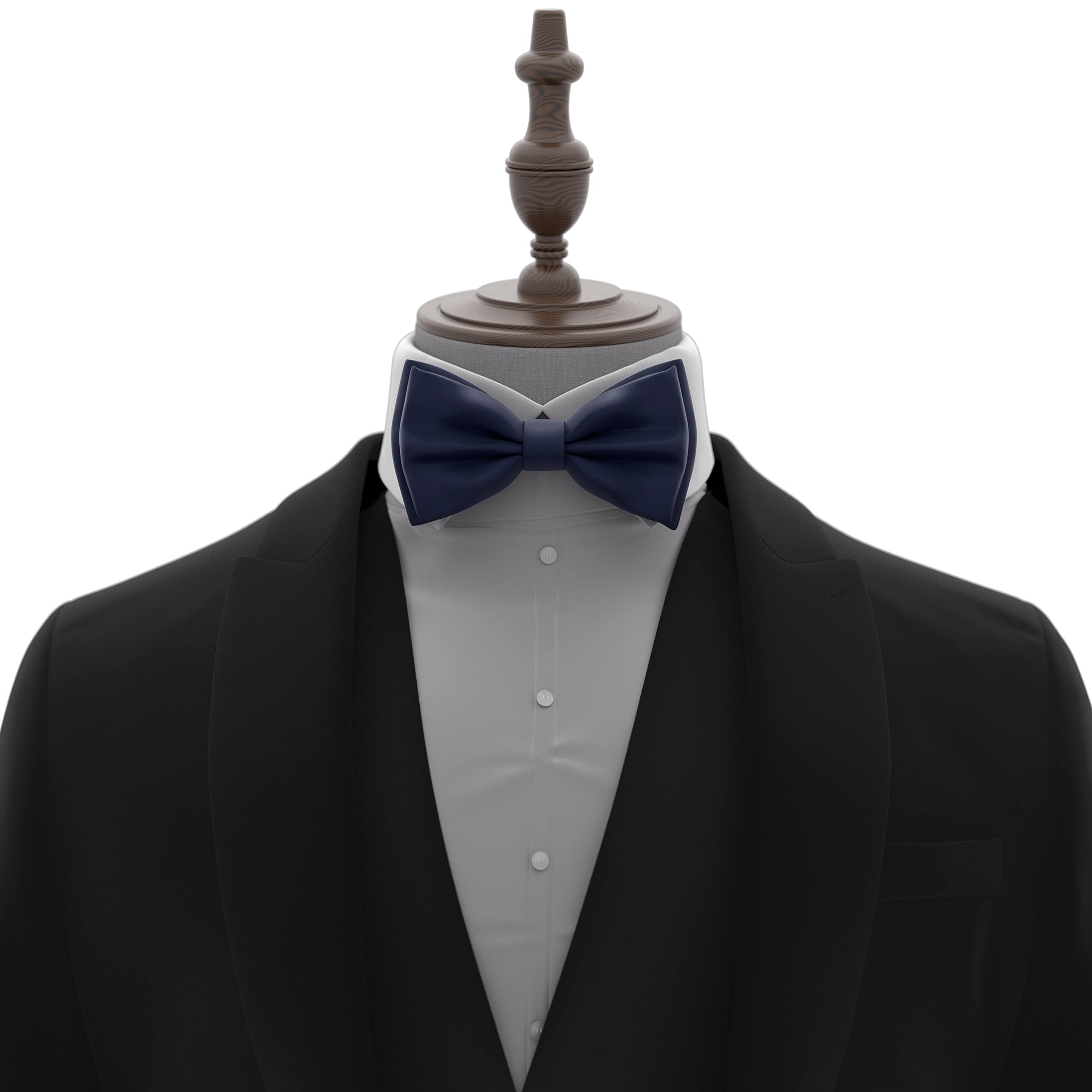 Adam Young Men's Bow Ties Pre-Tied Style Formal Satin Classic Bowtie for Tuxedo Faux Silk - Image 4
