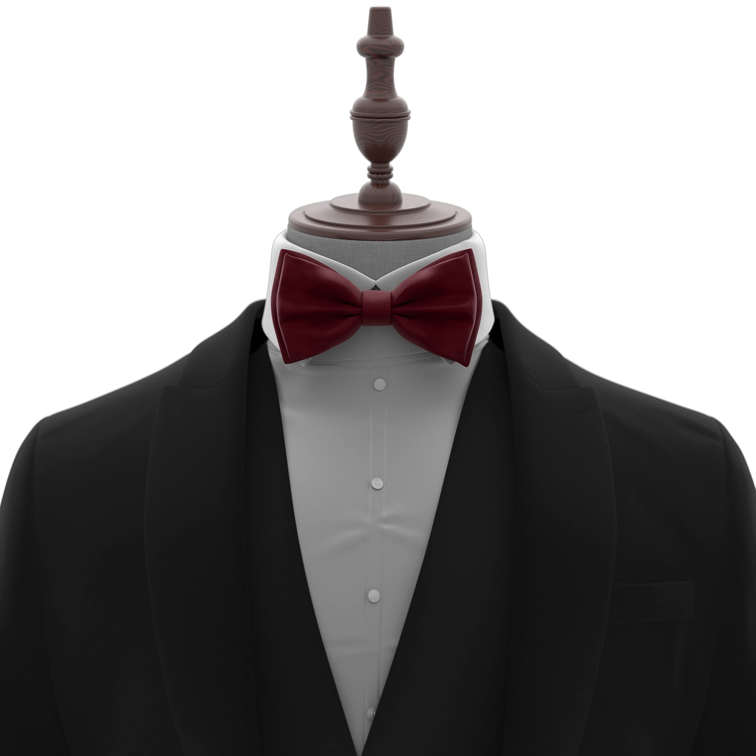Adam Young Men's Bow Ties Pre-Tied Style Formal Satin Classic Bowtie for Tuxedo Faux Silk - Image 4
