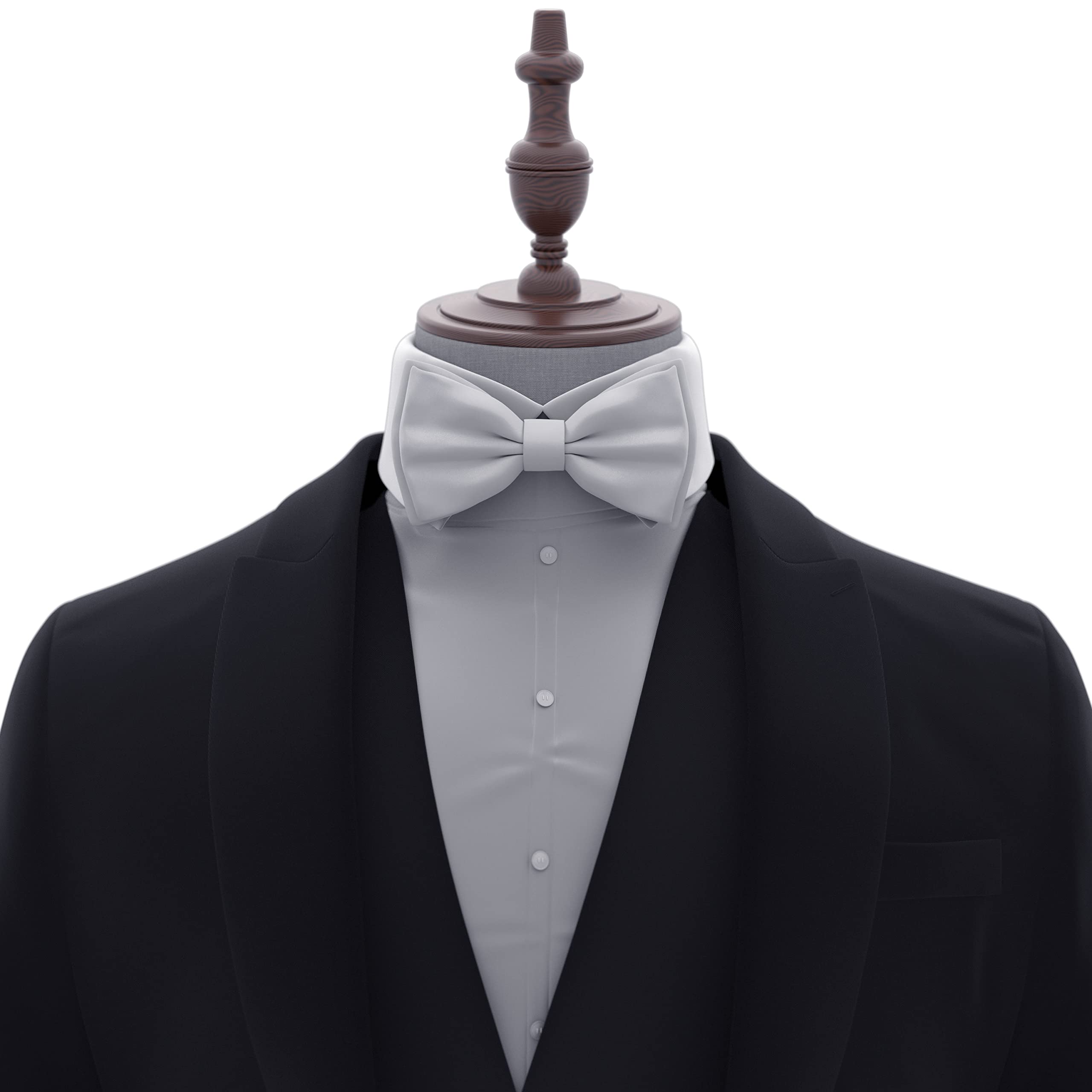 Adam Young Men's Bow Ties Pre-Tied Style Formal Satin Classic Bowtie for Tuxedo Faux Silk - Image 4