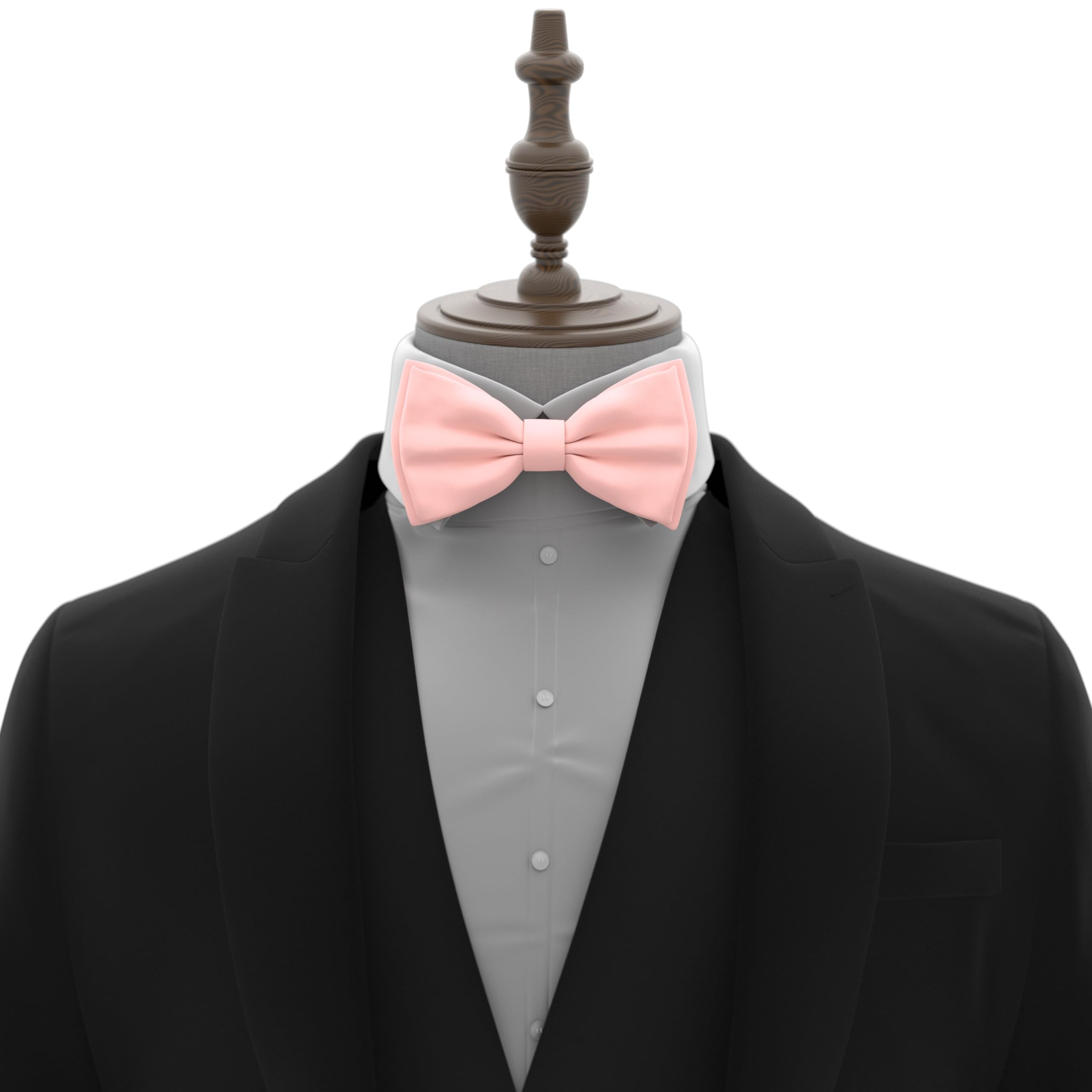 Adam Young Men's Bow Ties Pre-Tied Style Formal Satin Classic Bowtie for Tuxedo Faux Silk - Image 4