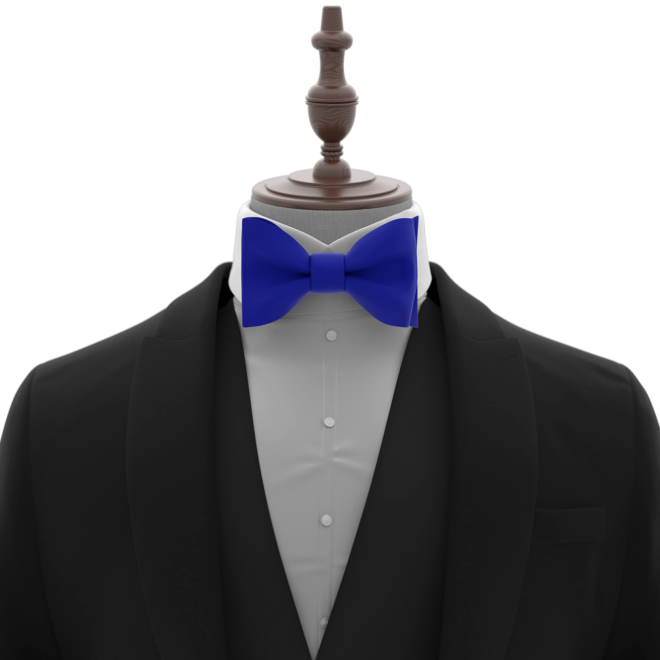Adam Young Men's Self Tie Bow Ties Made of Sami-Glossy Satin Classic Bowtie for Tuxedo Faux Silk - Image 5